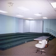 Section of the new children's room at Arcadia Public Library as it appeared shortly after  the remodel/renovation project. View is of the Imagination Theater.  Part of the "History of the Arcadia Public Library" slide series prepared by City Librarian Kent Ross.