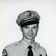 Portrait of Arcadia Police Department Officer Billie Oliver or Billy Oliver.