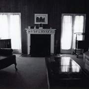 Interior of mansion, former home of Prince Erik of Denmark in 1920s at 2607 S. Santa Anita Avenue. Built in 1924. Property now owned by Arcadia Congregational Church. Ornate mantel over fireplace. Photograph by Terry Miller.
Note: Per Jolene Cadenbach, a fire destroyed Prince Erik Hall in June 2021, tear down started around end of 2021, and was completely torn down in 2022.