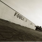 Former building of Foulger Ford, 55 West Huntington Drive, Arcadia, CA. Sign reads "Foulger" on building.Photograph by Terry Miller.