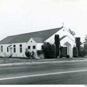 American Lutheran Church, then at 1424 S. Baldwin, which was later home of Serbian Orthodox Church.  Building was dedicated Nov. 12, 1939, enlarged in 1945 and sold in 1963 to Serbian Orthodox, when Lutheran congregation's new church was built on Duarte Road.