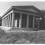 Gymnasium at Anoakia, modeled after Greek Temple.  Anita Baldwin had it built for her children.