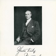 Formal portrait of John H. Bartle, founder and president of first bank in Arcadia: The First National Bank located at First and St. Joseph Street.