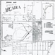 Zoning map of City of Arcadia.