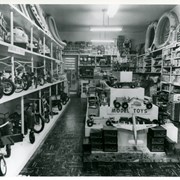 View shows westernmost room of Shugert's House of Toys Toy Store which was located at 111-113 E. Huntington Drive.  Proprietor was Charles Shugert. Listed in Arcadia city directories 1952-1960 (1951 city directory not available to verify existence then, gone by 1962. Status unknown in 1961).