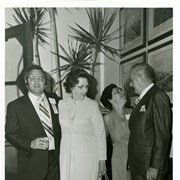 Left to right pictured at Diamond Jubilee Ball are: Ed Harver, Principal of First Avenue Jr. High School; Marybeth Fuerst; Ruth Harver; and, Ernest Fuerst.