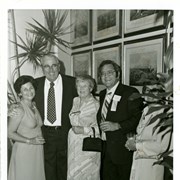 Group of five pictures at Diamond Jubilee Ball.  L-R: Ruth Harver; ?;?;Ed Harver;and, ?. Ed Harver was Principal of First Avenue Junior High School.